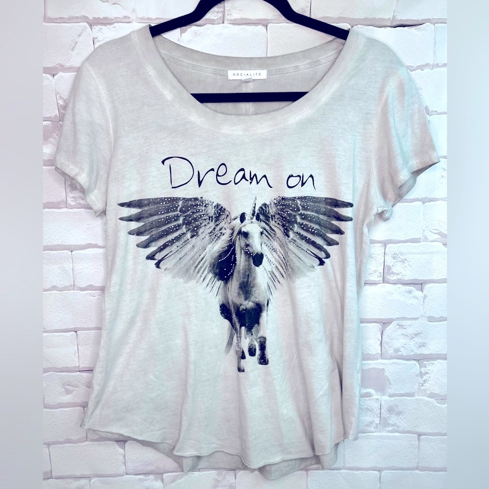 Socialite Unicorn Top with Bling details.